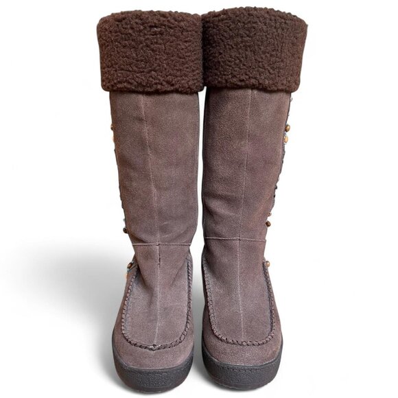 Steve Madden Seminole Genuine Suede Tribal Beaded Boots - Picture 3 of 8